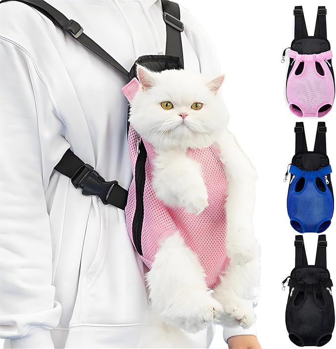 Pet Carrier Backpack, Adjustable Pet Front Carriers by Yehenarn