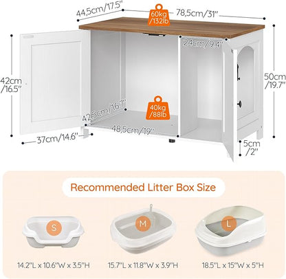 HOOBRO Litter Box Enclosure, Cat Litter Box Furniture - Image 8