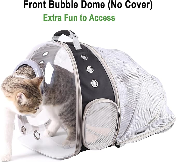 Clear Cat Bubble Backpack, Space Capsule Astronaut Transparent Bubble Dome Pet - Image 5