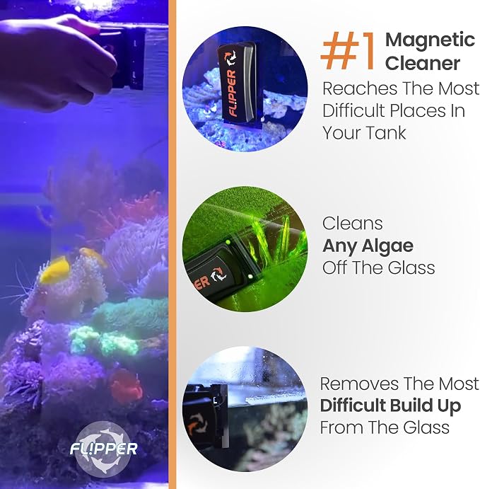FLIPPER Standard Magnetic Aquarium Glass Cleaner – 2-in-1 Scrubber and Scraper - Image 5