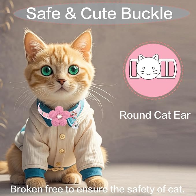 Cat Collar, HYQHYX Breakaway Kitten Collar - Image 4