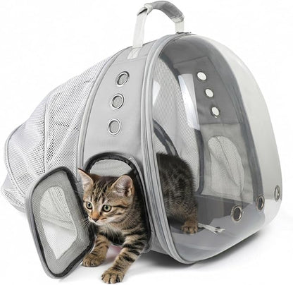 Cat Backpack Carrier, Back Expandable Pet Backpack by PETSWEET