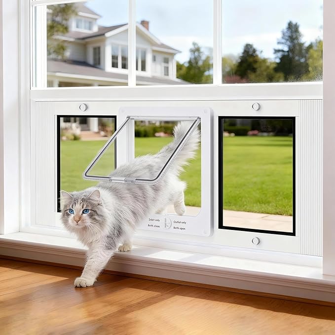 Aluminum Frame Cat Door for Window by Unknown
