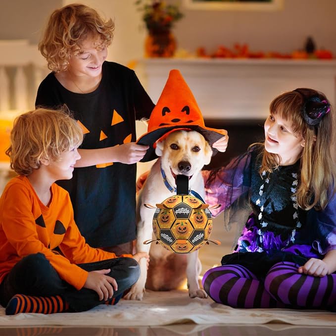 QDAN Halloween Dog Toys, Soccer Balls, Interactive Pet Toys, Puppy Dogs - Image 2