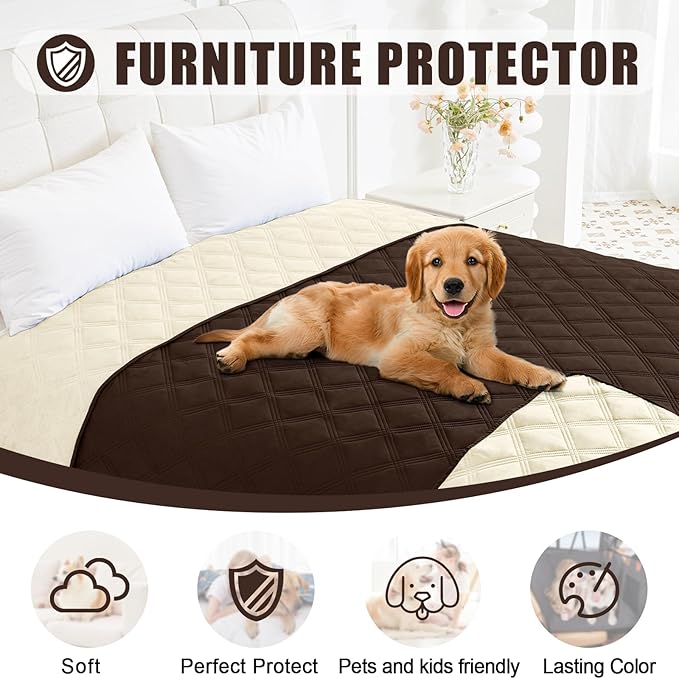 Smiry Waterproof Dog Bed Cover Blanket 30x70, Soft Reversible Pet Blanket - Image 8