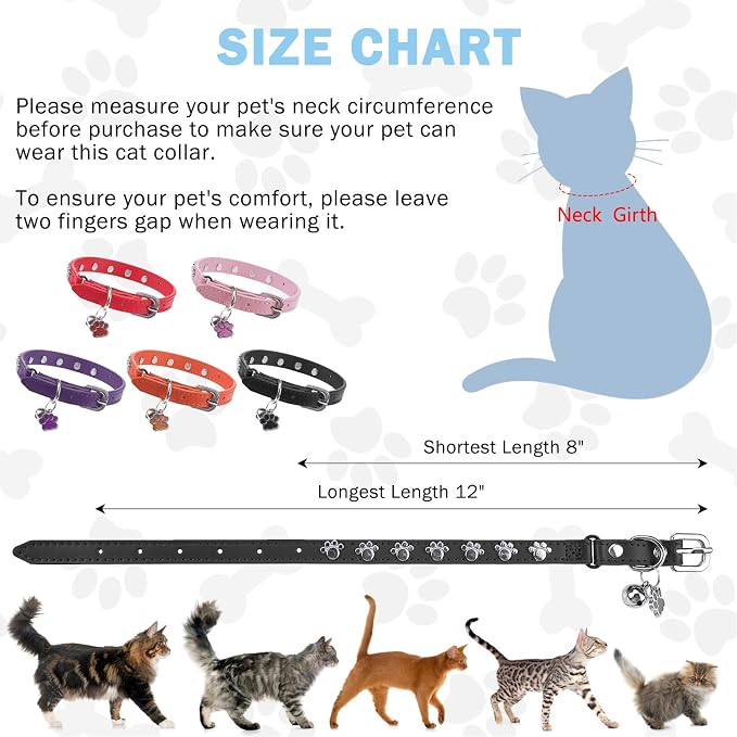 SCENEREAL Leather Cat Collar - Image 6
