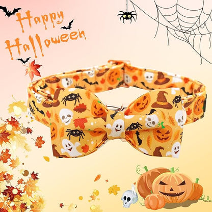 Halloween Dog Collar, Pet Collar Bow Fall Puppy Collar Girl Boy Holiday Pet - Image 3