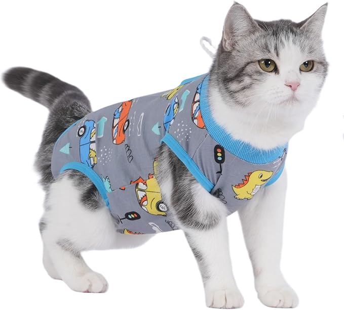 Cat Recovery Suit Cat Onesie for Cats After Surgery Female Male Spay Kitten by kzrfojy