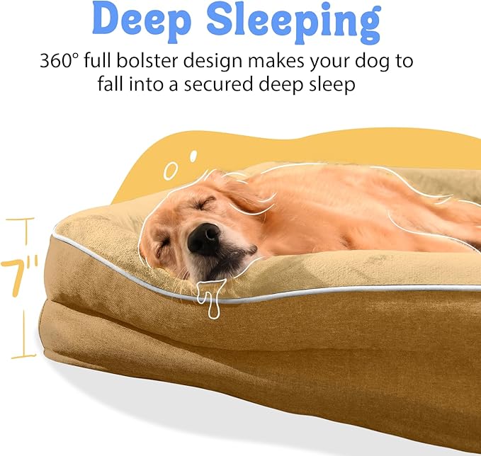 Washable Orthopedic Large Dog Bed - Image 3