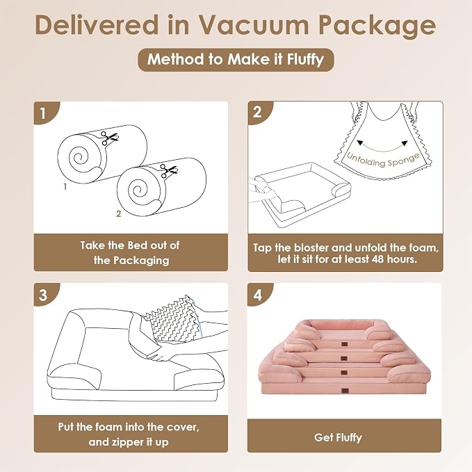 EHEYCIGA Orthopedic Dog Bed for Medium Dogs, Waterproof Memory Foam Medium Dog - Image 7