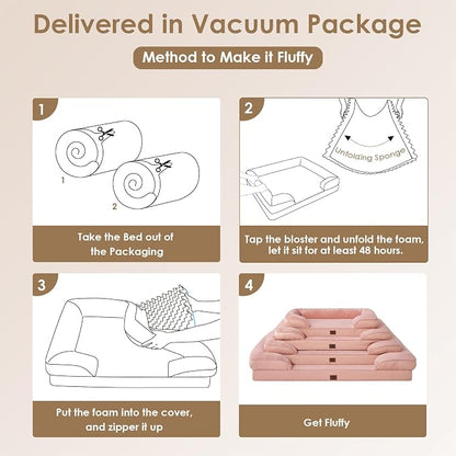 EHEYCIGA Orthopedic Dog Bed for Medium Dogs, Waterproof Memory Foam Medium Dog - Image 7