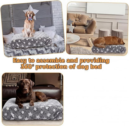 Youyole Large Washable Rectangle Dog Bed Cover Replacement Waterproof 36 x 23 x - Image 4