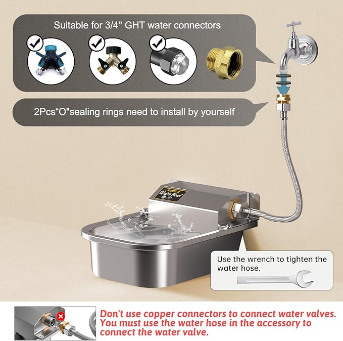Automatic Water Dispenser for Dogs, Patented 3L Outdoor Dog Drinking Water Bowl - Image 5