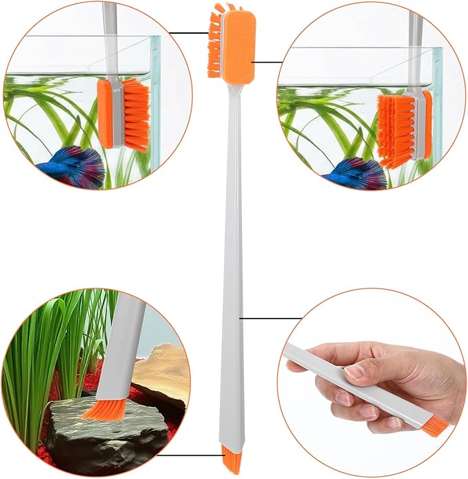 2 Pcs Small Fish Tank Cleaner Brush - Image 5