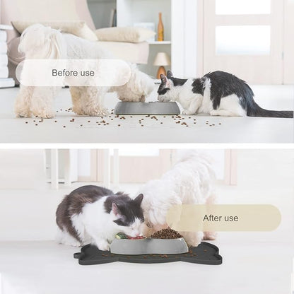 Coomazy Cat Food Mat, Thicker Dog Feeding Mat - Image 5