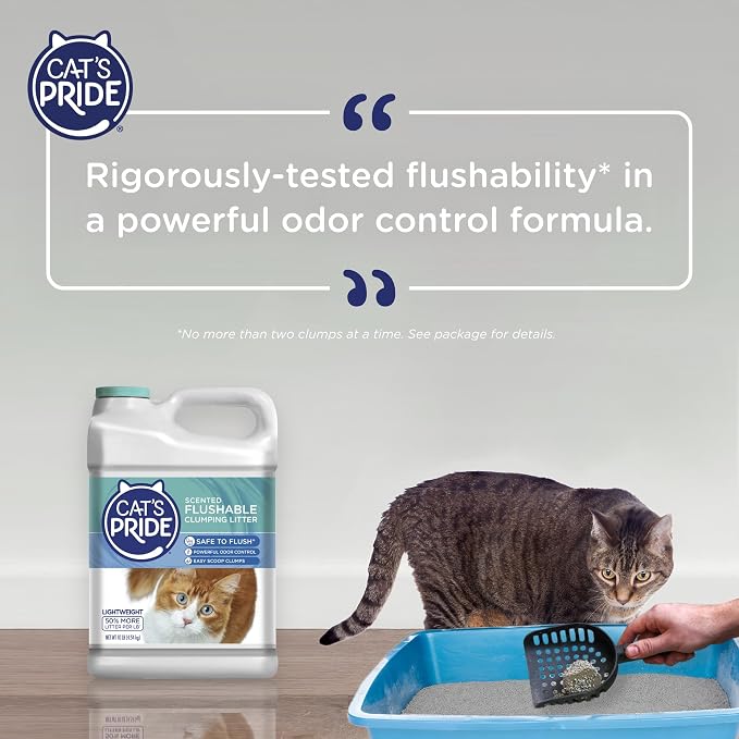 Cat's Pride Lightweight Clumping Litter: Flushable - Image 6