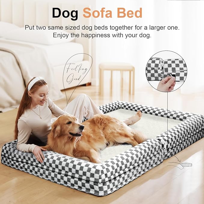Large Dog Bed Orthopedic Washable: Beds Bolster XL Bed Medium Large Dogs Egg - Image 3