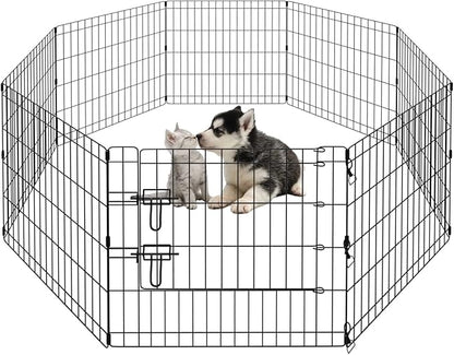 PEEKABOO Dog Pen Pet Playpen Dog Fence Indoor Foldable Metal Wire Exercise by Peekaboo