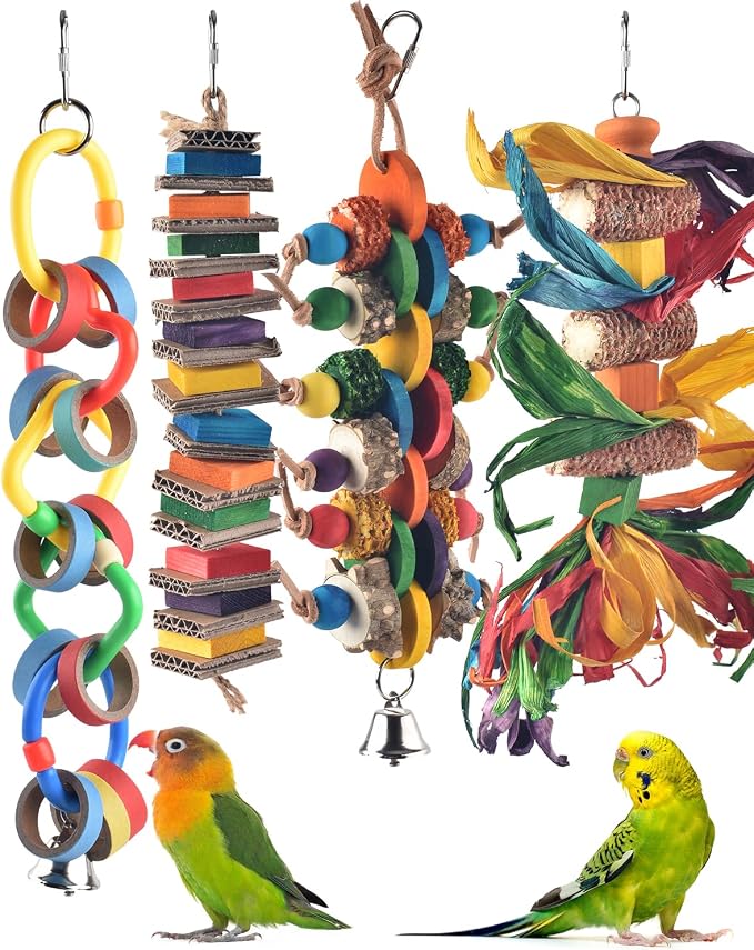Bissap 4 PCS Bird Chew Toys by Bissap