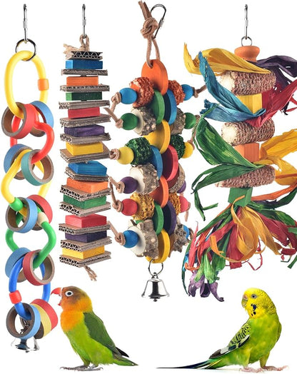 Bissap 4 PCS Bird Chew Toys by Bissap