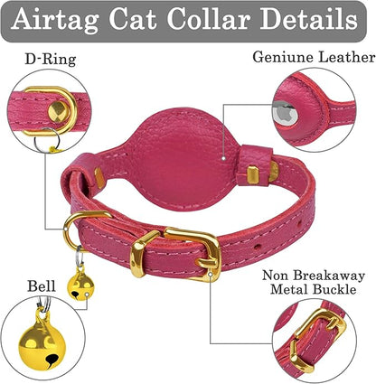 OOPSDOGGY Leather AirTag Cat Collar - Image 3