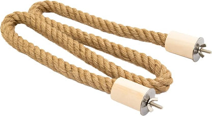 Bird Rope Perch for Parrots, Bendable Natural Jute Boing - Image 7