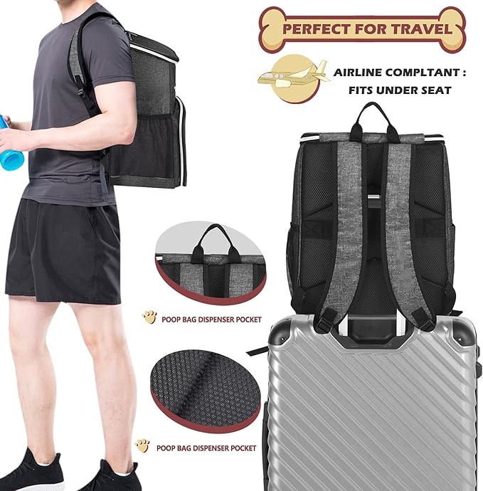 BAGLHER 丨Dog Travel Bag Backpack, Airline Approved Pet Supplies Backpack - Image 5
