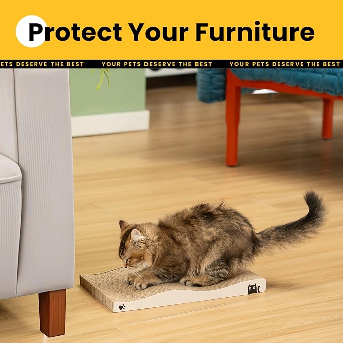 Cat Scratcher, Durable Scratch Pad, Corrugated Cardboard Scratching Board - Image 5