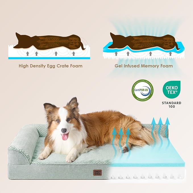 EHEYCIGA Large Dog Bed Memory Foam - Image 4