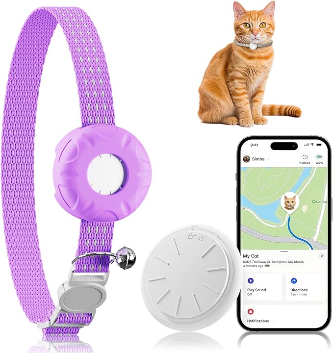 GPS Tracker for Cats, Cat Tracker Compatible by ZFSJTAG