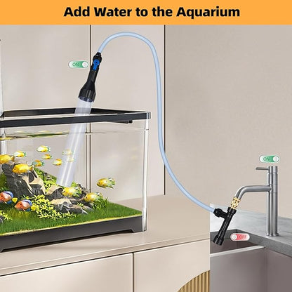 DXOPHIEX Gravel Vacuum for Aquarium Fish Tank Siphon Aquarium Water Changer - Image 5