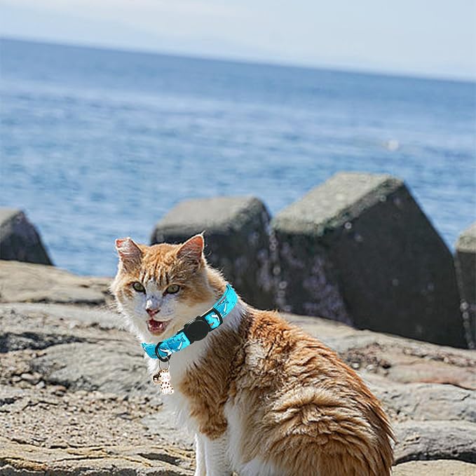 Cat Collar-2 Pack Cat Collars Shark & Dinosaur Cat Collar Breakaway - Image 5