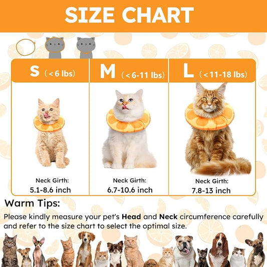 Cat Cone Collar Soft, Waterproof Cat Recovery Collar - Image 2