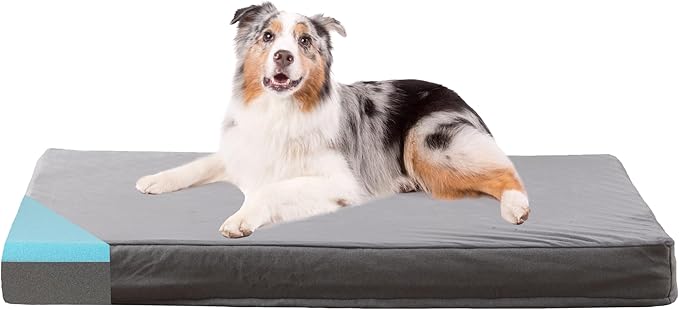 Orthopedic Memory Foam Dog Bed, Cooling Dog Beds Waterproof Pet Bed by ABETTERLIFEWITHPET