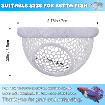 Floating Betta Hide & Shrimp Cave – 3D Printed Aquarium Hammock - Image 3
