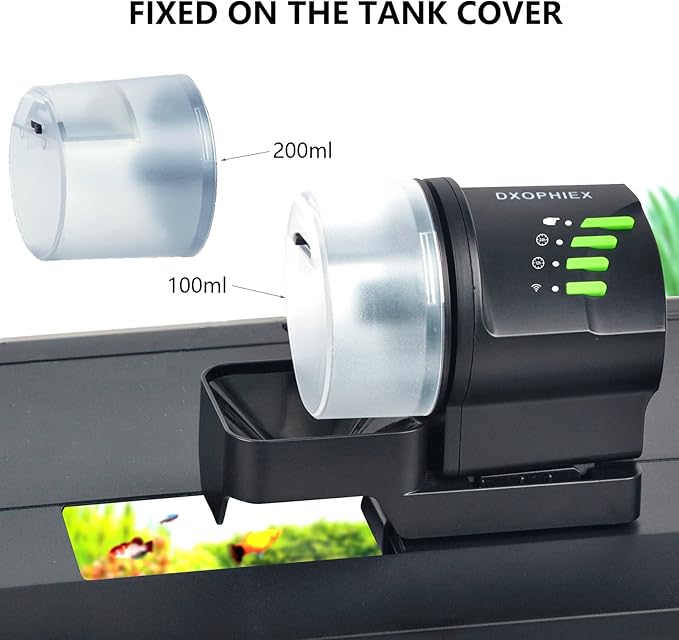 DXOPHIEX WiFi Fish Feeder Automatic Fish Feeder Automatic Dispenser Vacation - Image 3