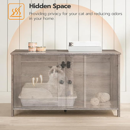 HOOBRO Litter Box Enclosure, Cat Litter Box Furniture - Image 6