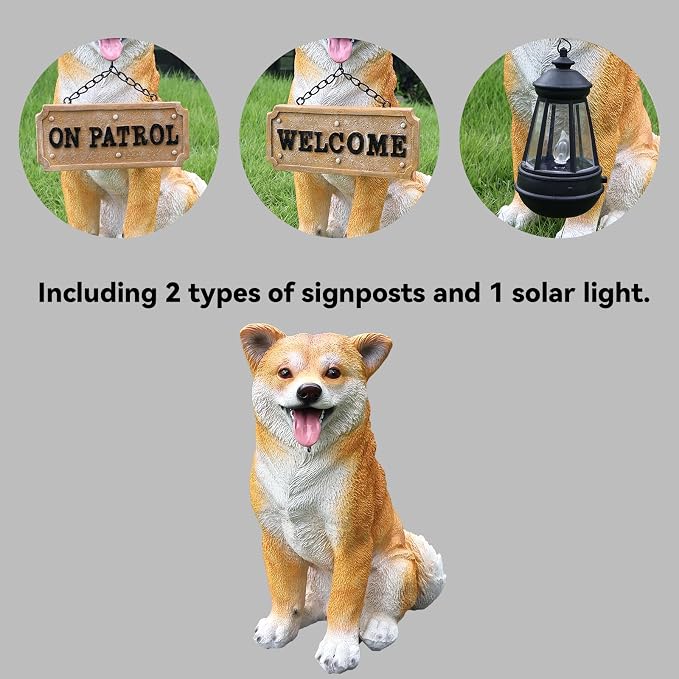 Akita Statue Outdoor Decorations – Dog Statues Outdoor Sitting Akita - Image 3