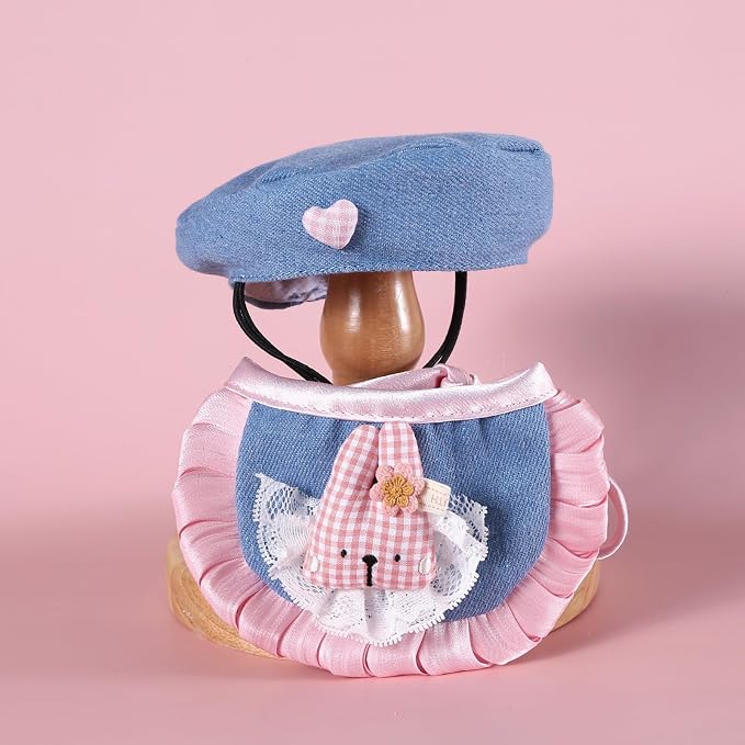 HOWWFALY Adorable Cat Princess Costume Blue Cat Beret - Image 7