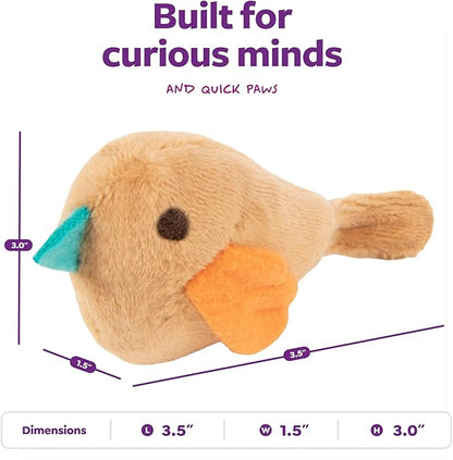 SmartyKat Chickadee Chirp Electronic Sound Cat Toy, Contains Catnip, Battery - Image 3