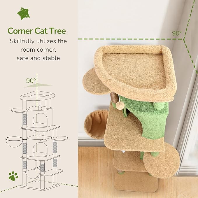 Globlazer Cactus Corner Cat Tree Tower - Image 2