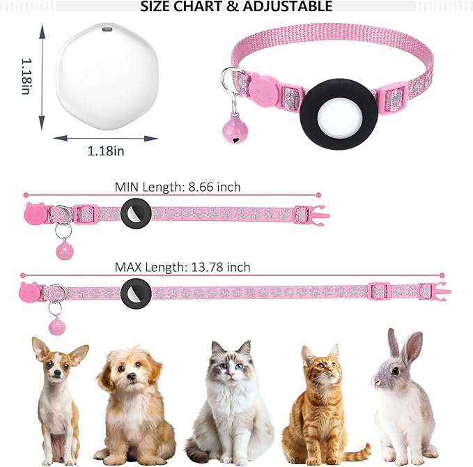 GPS Tracker for Cats, Mini GPS Pet Tracker, IPX8 Waterproof Cat Trackers - Image 3