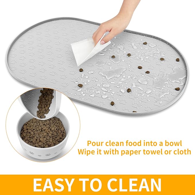 KPWACD Dog Food Mat Anti-Slip Bowl Mats - Image 6