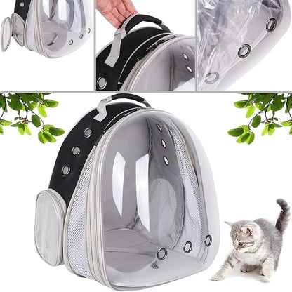 Front Expandable Large Cat Backpack Carrier, Fit up to 20 lbs, Space Capsule - Image 4