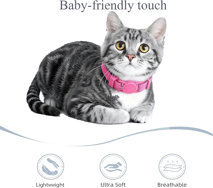 Breakaway Cat Collar with Bell, Safety Buckle Kitten Collar, Elastic Strech - Image 3