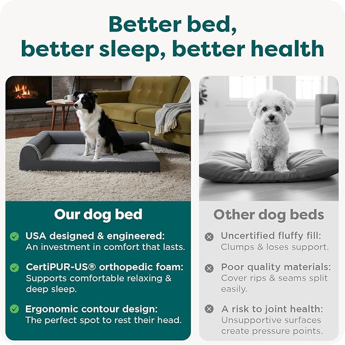 Furhaven Orthopedic Dog Bed for Large Dogs w/ Removable Bolsters & Washable - Image 6