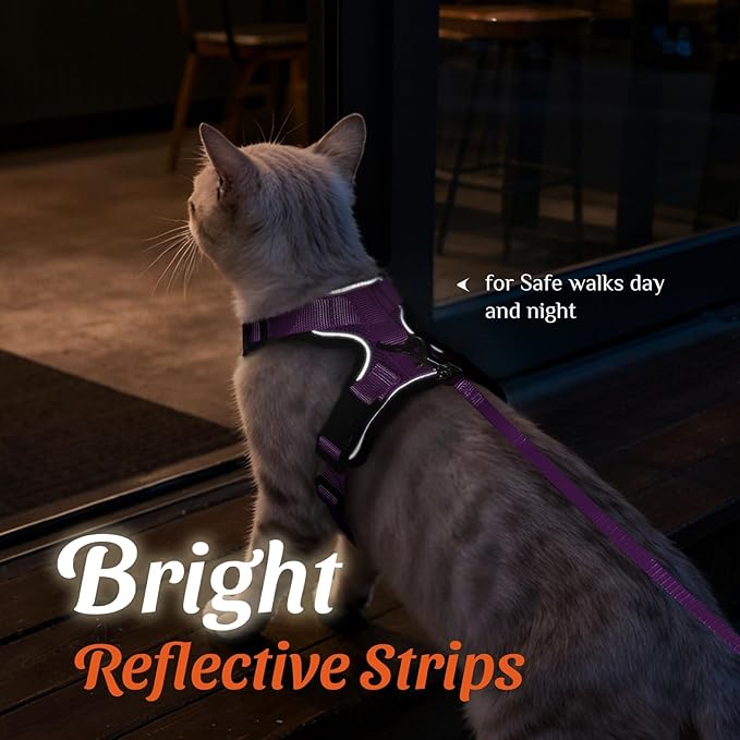 Dooradar Cat Harness and Leash Set, Escape Proof Safe Adjustable Kitten Vest - Image 5
