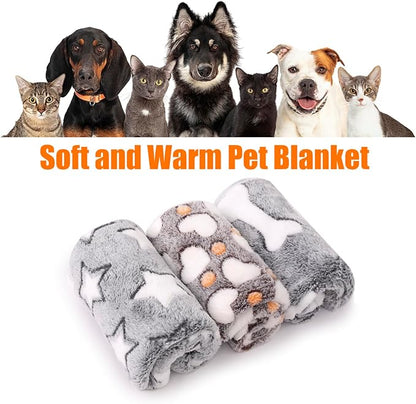 3 Pack Cat and Dog Blanket Soft & Warm Fleece Flannel Pet Blanket, Great Pet - Image 8
