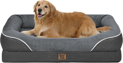 Washable Orthopedic Large Dog Bed by ChezPaw