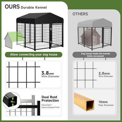 Dog Kennel Outdoor, Outside Dog Kennel - Image 4